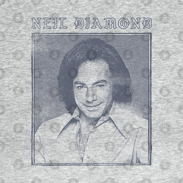 Neil Diamond // Vintage Style Fan Design by DankFutura